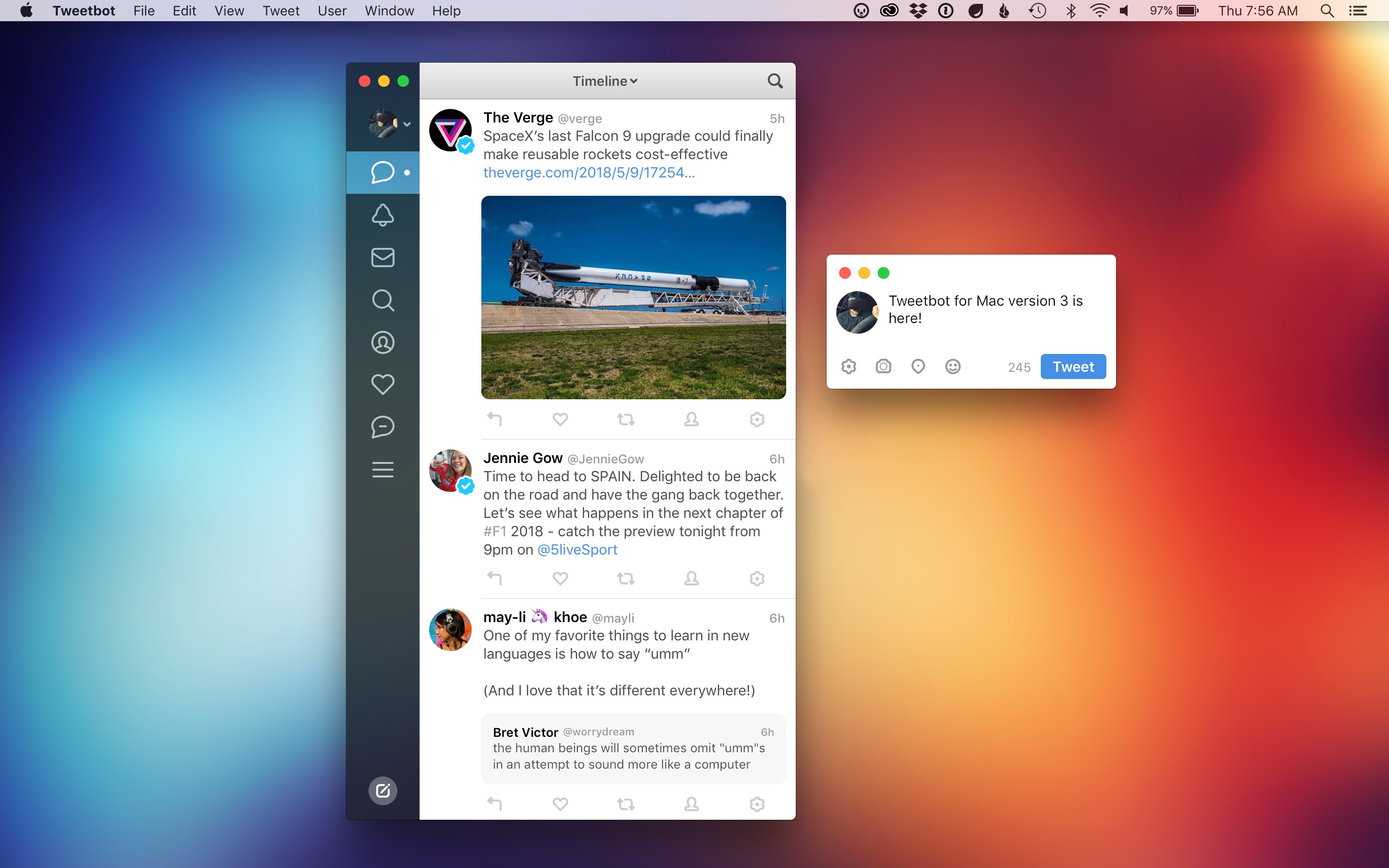 Screenshot do app Tweetbot 3 for Twitter