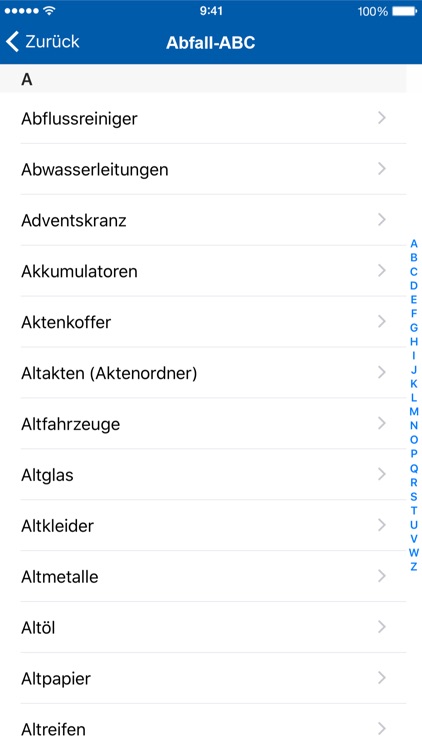 Abfall-App NEA