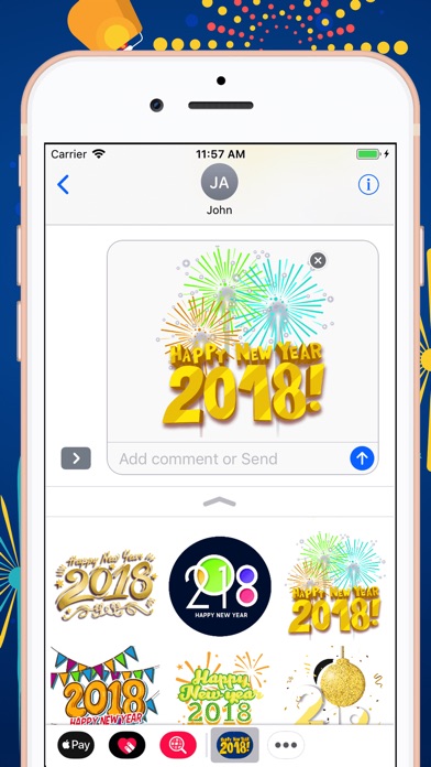 Welcome Happy New Year Sticker screenshot 3