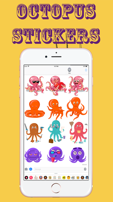 Amazing Octopus Stickers screenshot 2