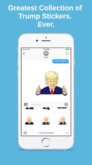 Trump Great Sticker Emoji Collection Famous Poses(圖1)-速報App