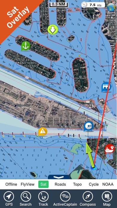 Miami to Key West GPS HD Chart screenshot 3