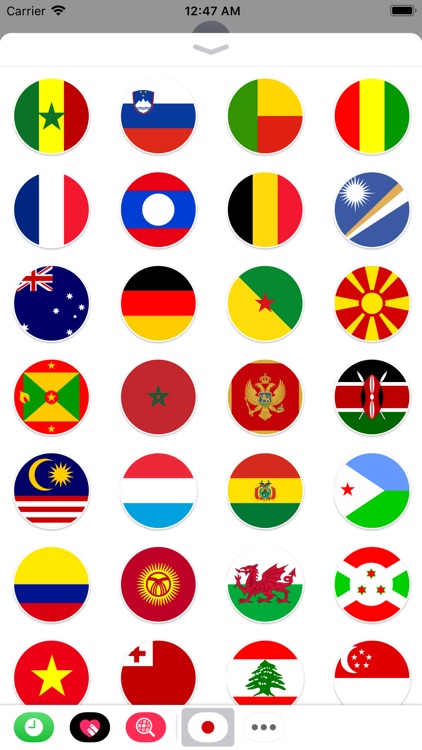 Round Flags