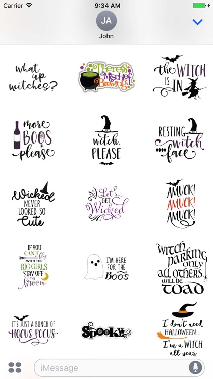 Halloween Funny Quotes Sticker