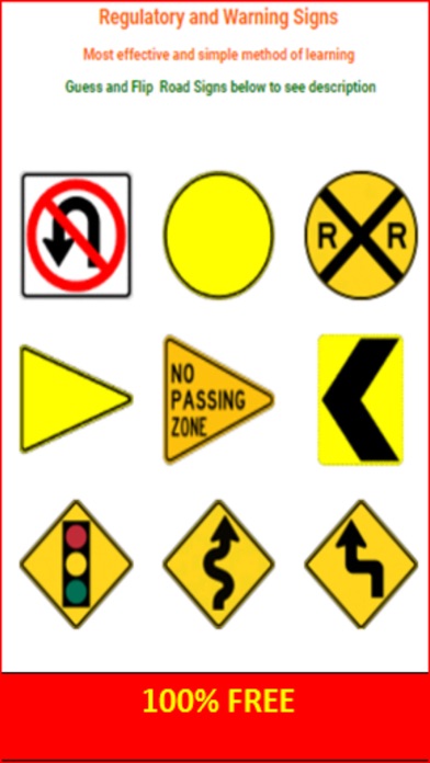 HI DMV Road Sign Flashcards screenshot 3