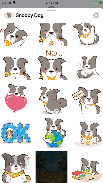 Snobby Dog Animated Stickers screenshot 2