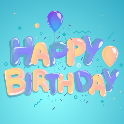 Party Birthday Wishes Sticker icon