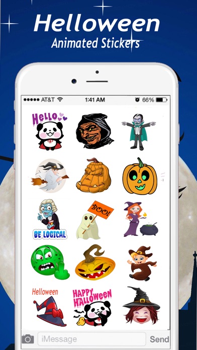 Halloween Stickers-Animated screenshot 2