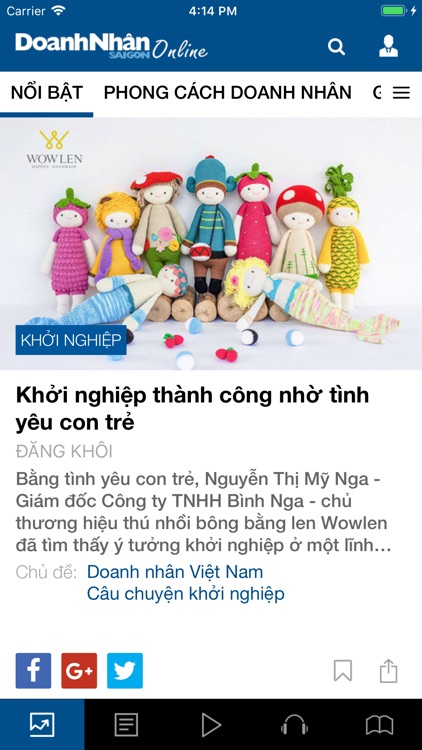 Doanh Nhân Sài Gòn Online screenshot-5