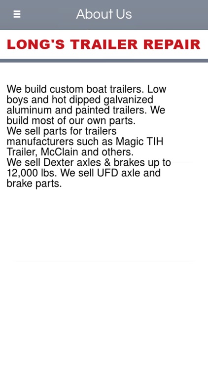 Long's Trailer Repair