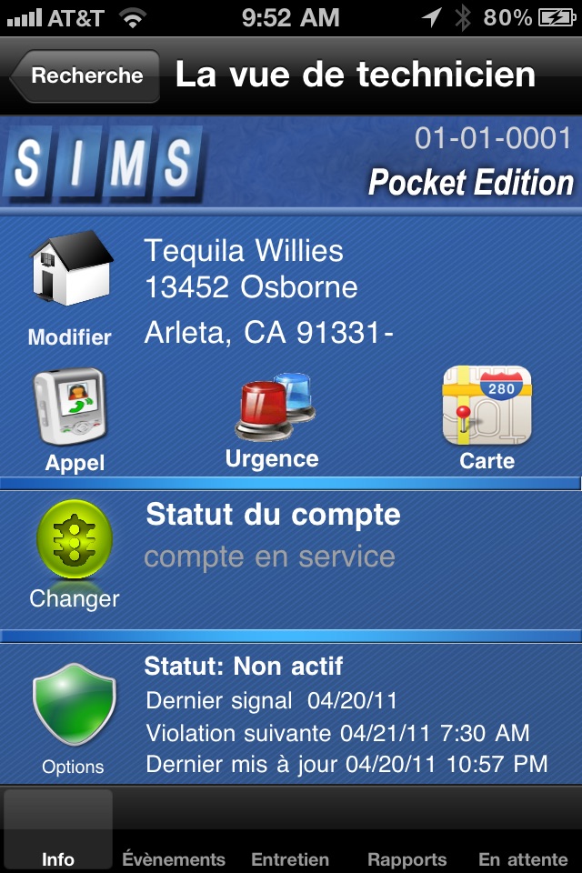 SIMS Pocket screenshot 2