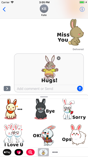 Bunny Rabbit Stickers(圖2)-速報App