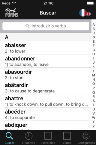 French Verbs & Conjugation screenshot 2
