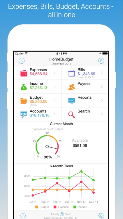 HomeBudget Lite (w/ Sync)