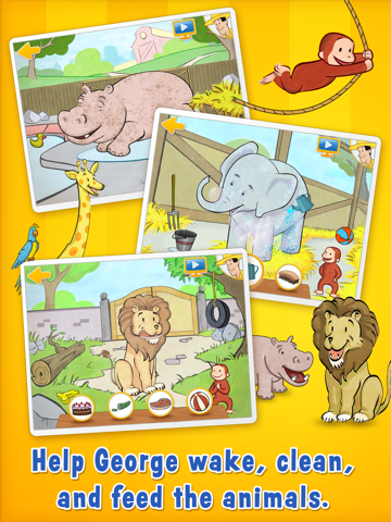 Curious George: Zoo for iPad screenshot 2