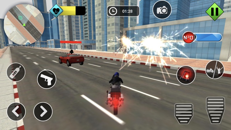 Us Police Bike Gangster Chase screenshot-4