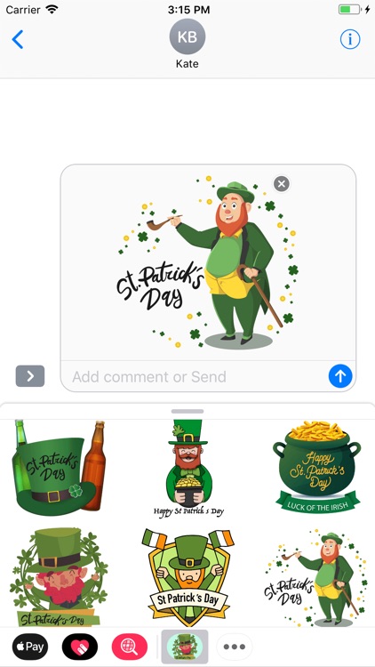 St. Patrick's Day Wish Sticker