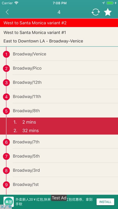 LA Bus Tracker screenshot 2