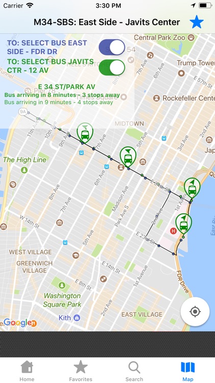 NYC Bus Tracker & Map