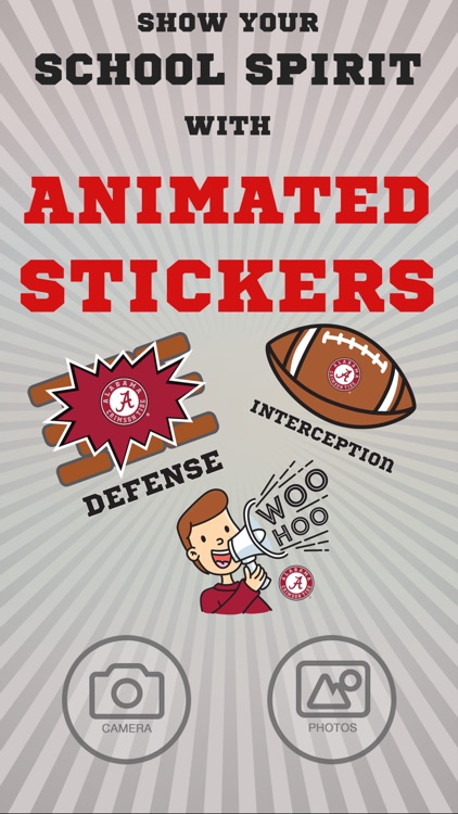 Alabama Animated Selfie Stikis