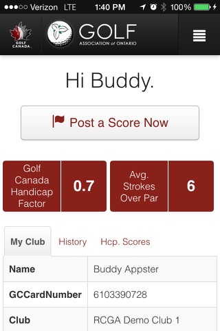 Golf Canada Mobile screenshot 2