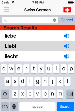 Swiss German Dictionary screenshot 3