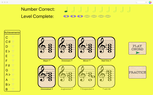 Ear Training Seventh Chords