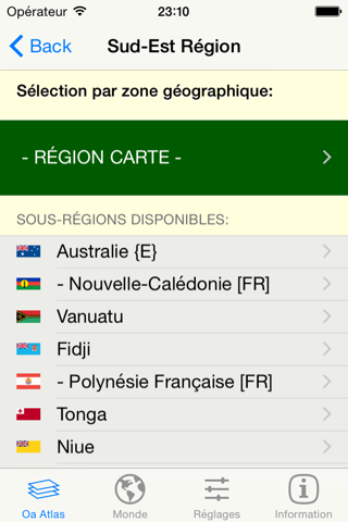 mapQWIK Oa - Oceania Zoomable Atlas screenshot 2