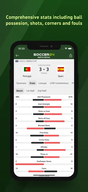 Imágen 3 Soccer 24 - soccer live scores iphone