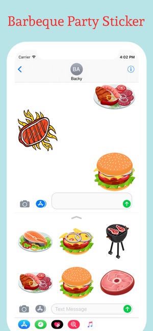 Barbeque BBQ Grill Stickers(圖4)-速報App