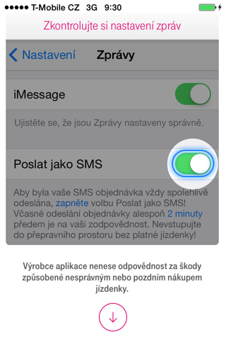 SMS Jízdenky screenshot 3