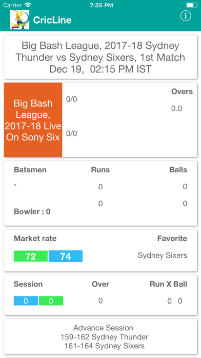 Cricline Live screenshot 2