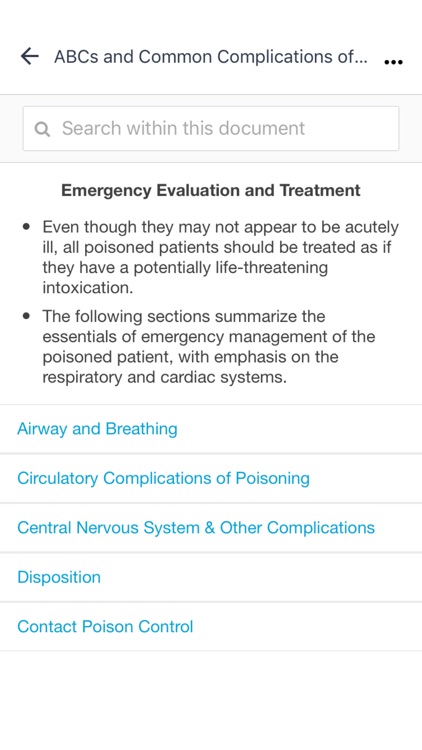 Poisoning & Drug Overdose Quick Reference screenshot-3