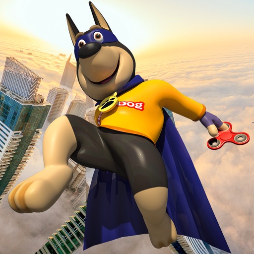 Flying Dog Hero Crime City Icon