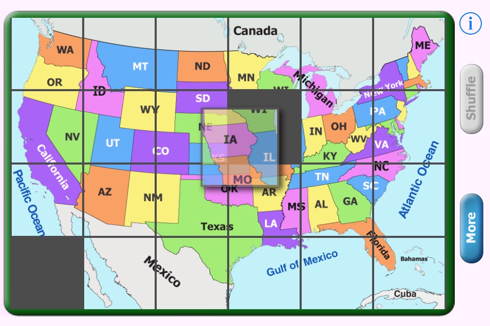 United States Puzzle screenshot 2