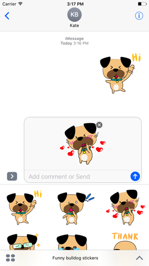 Funny bulldog stickers(圖1)-速報App