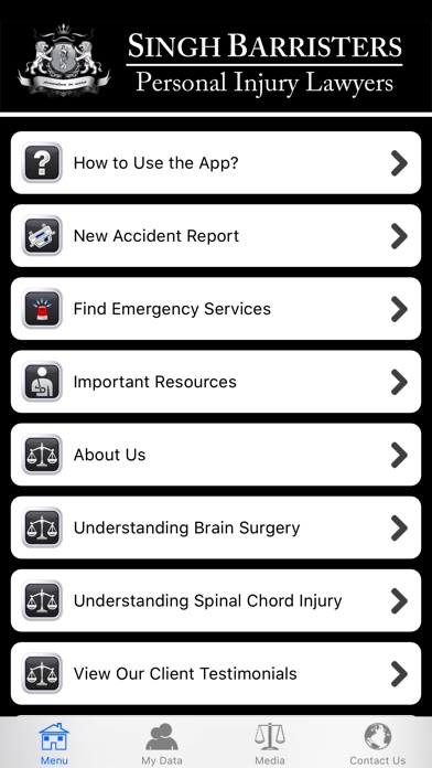 Singh Barristers Injury App screenshot 2