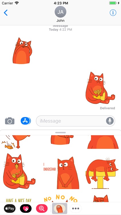 Red Cat Animated Stickers