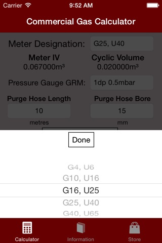 Commercial Gas Calculator screenshot 2