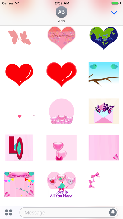 Shape Of Love Animated Sticker screenshot 2