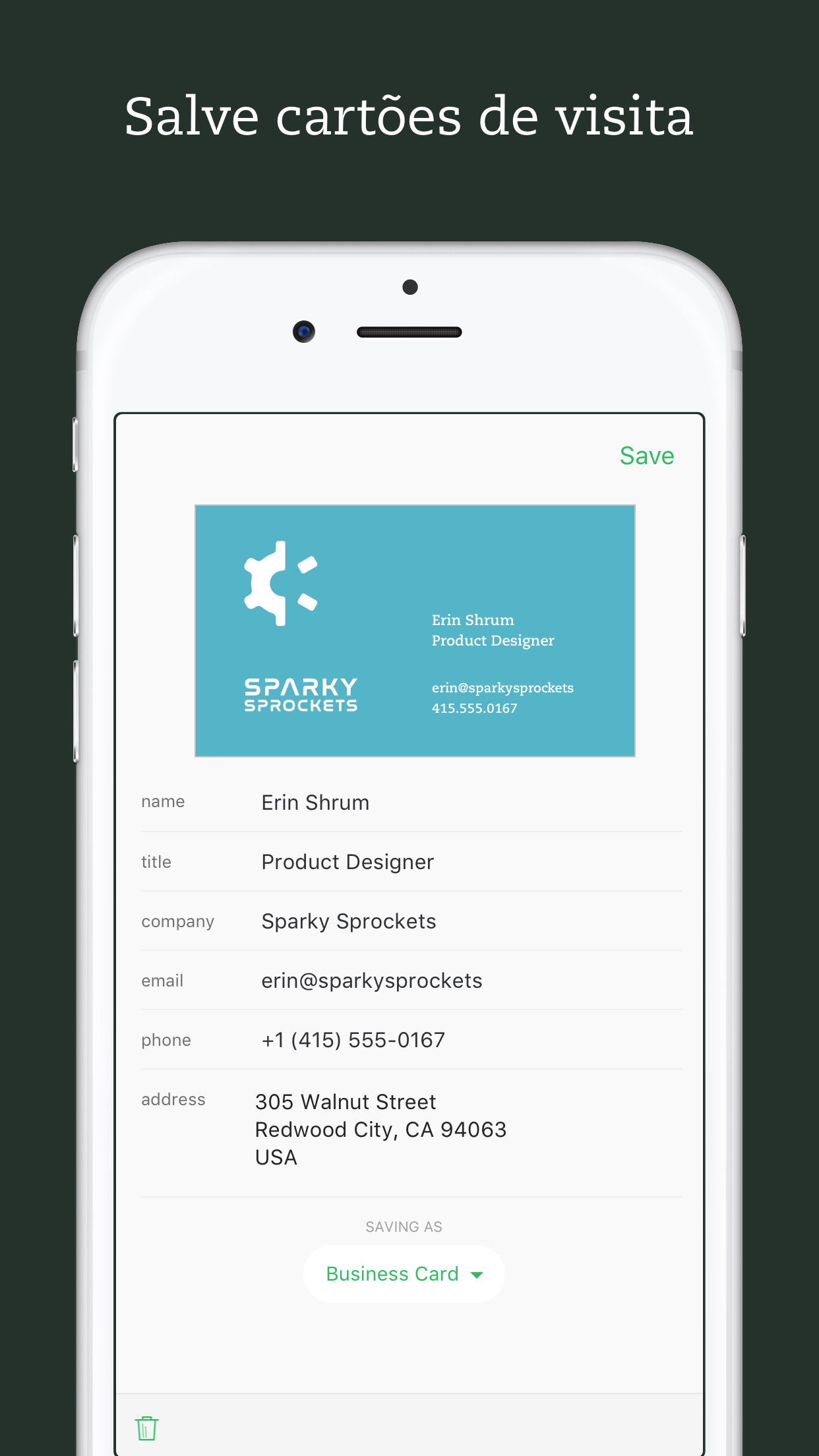 Screenshot do app Evernote