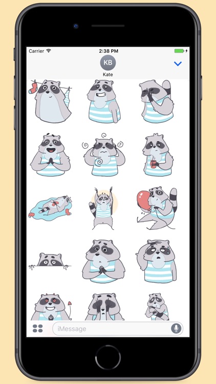 Raccoon Tom Stickers