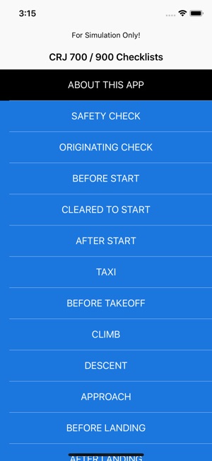 CRJ Checklists