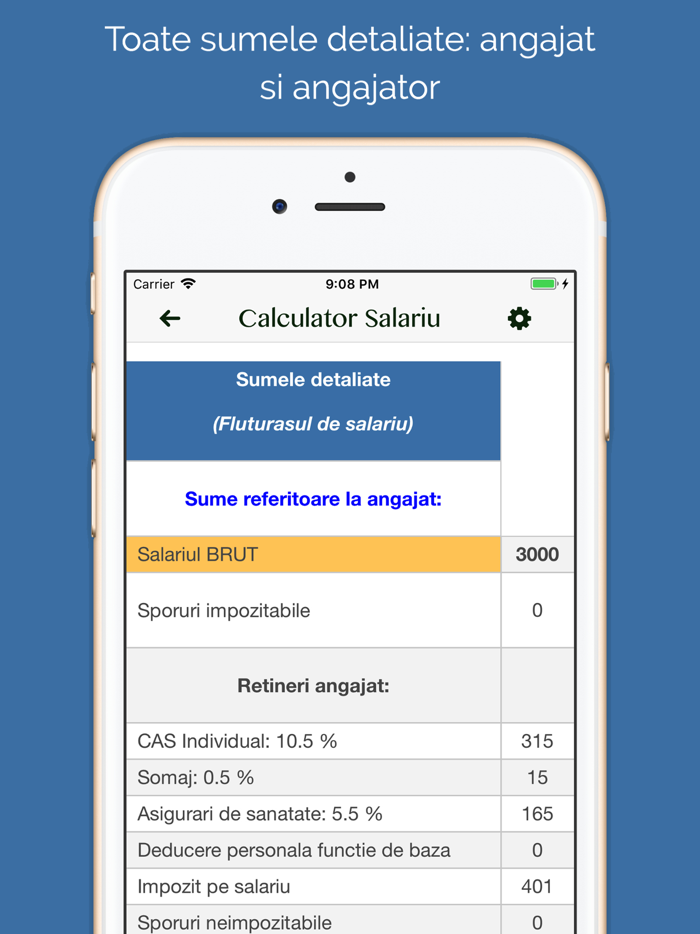 Money.ron - curs BNR, salarii