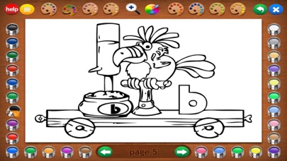 How to cancel & delete Coloring Book 5: Alphabet from iphone & ipad 3