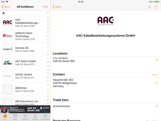 iPad Image of productronica