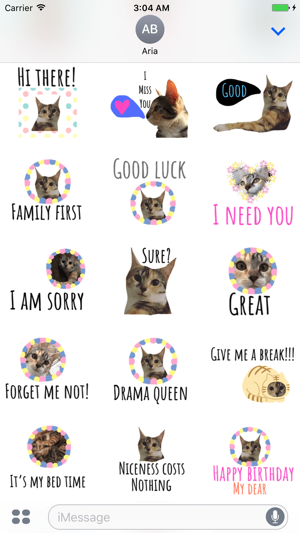 Chat With Cute Cat Sticker(圖2)-速報App