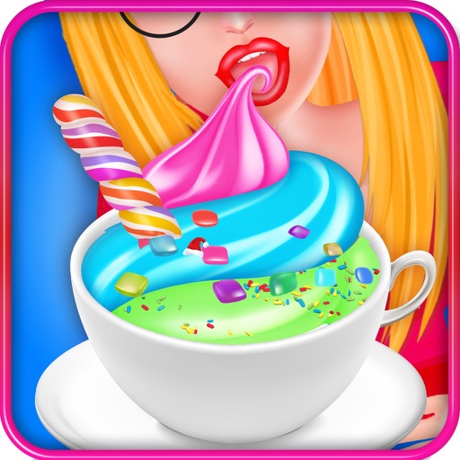 Unicorn Hot Chocolate Cafe Icon