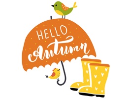 Hello Happy Autumn Stickers