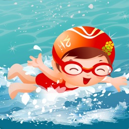 Swim accross the racing boats : the marina center kids game - Free Edition